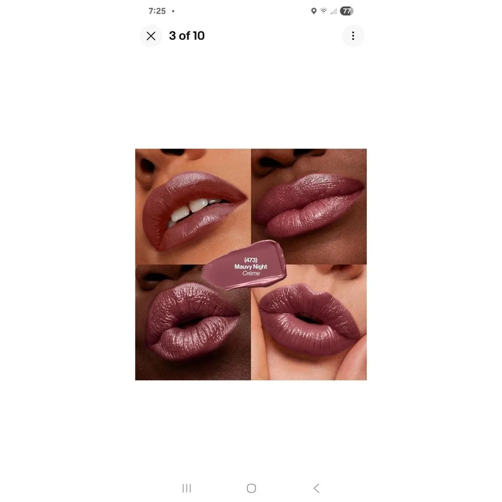 Revlon Luscious Comfort Lip Color Super Moisturizing Lipstick 473 - Mauvey Night